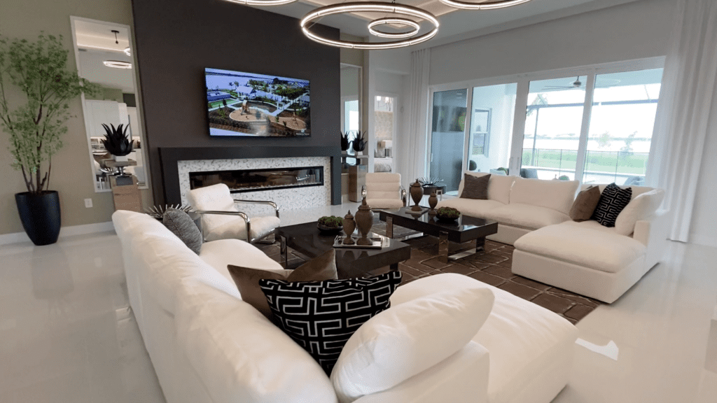 Waterside Lakewood Ranch Homes by Towne Outrigger Living room