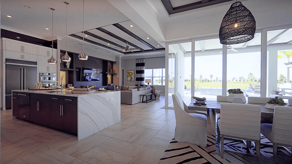 Stylish interiors by Toll Bothers at the Isles Lakewood Ranch