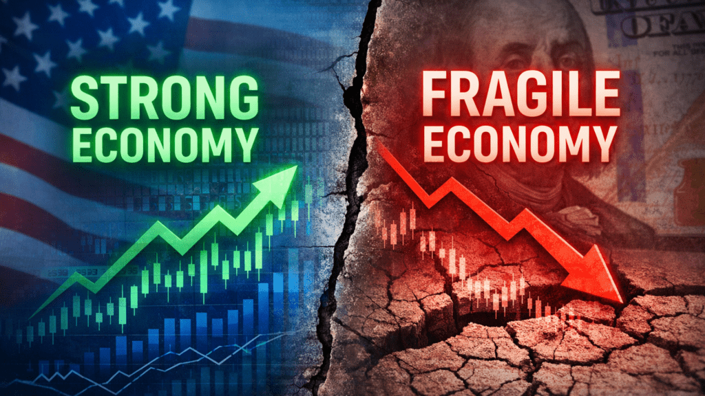 Why the US economy feels fragile despite strong economic headlines and market data