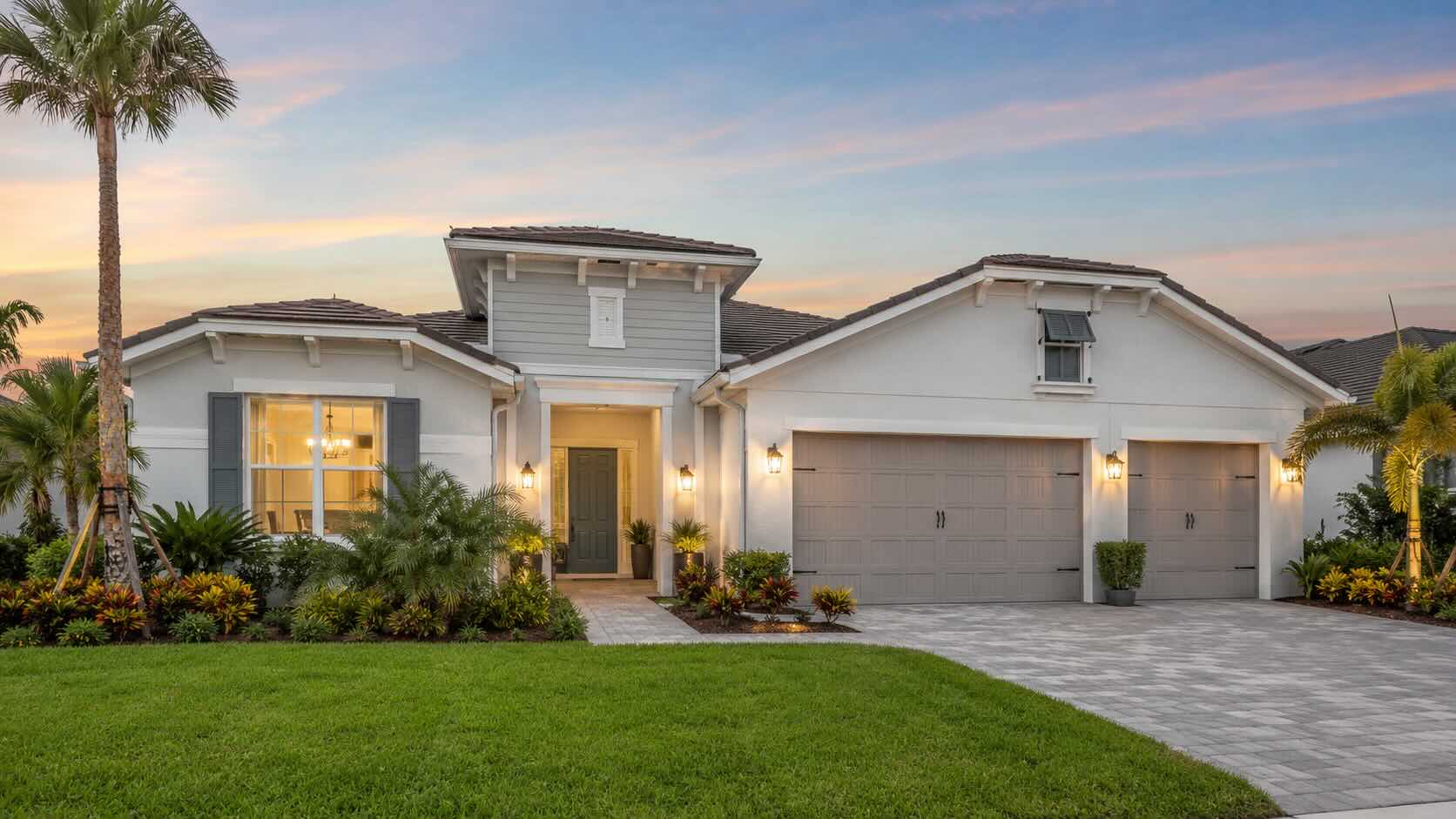 Lakewood Ranch new construction model home exterior