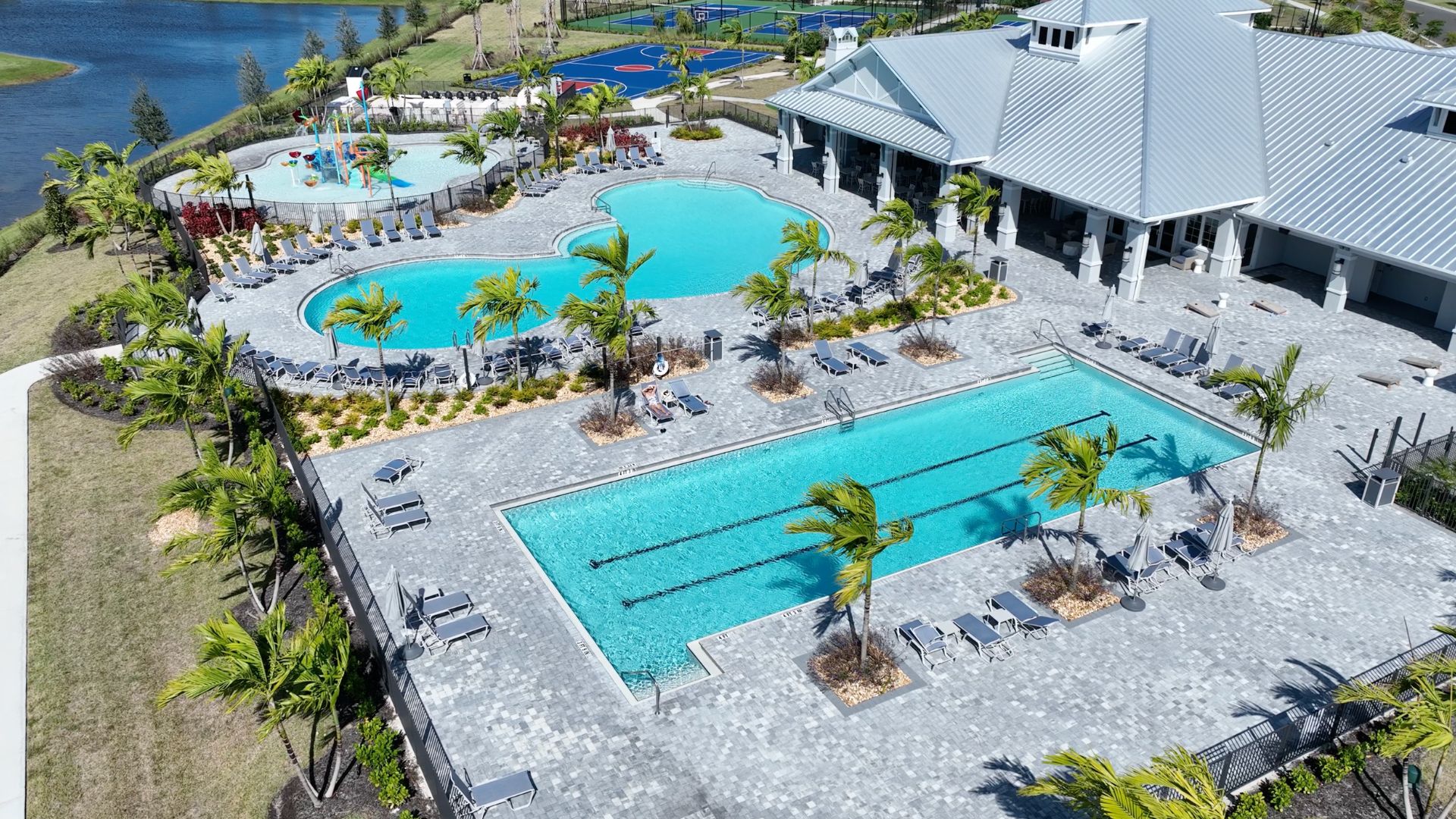 Resort Pools Arial Lorraine Lakes